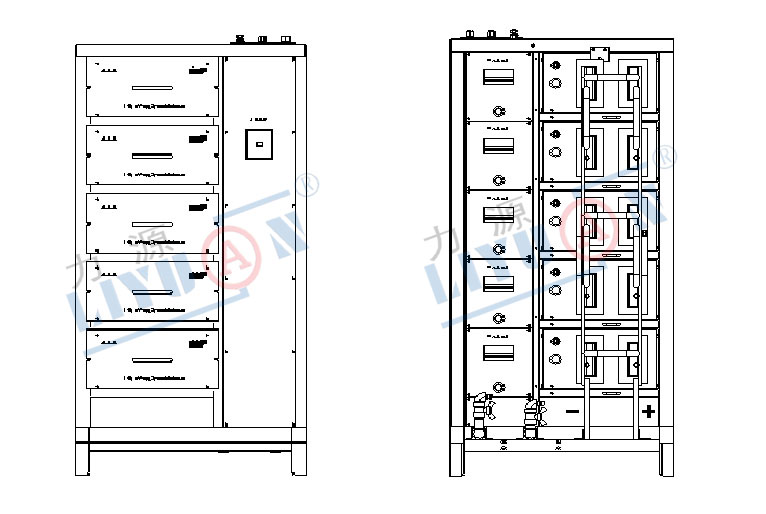 Main Structure of 60V 3000A Electrolysis Rectifier for Gas Production Applications