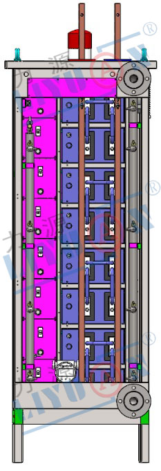 Main Structure  of 10V 50KA Copper Foil Electrolytic Rectifier