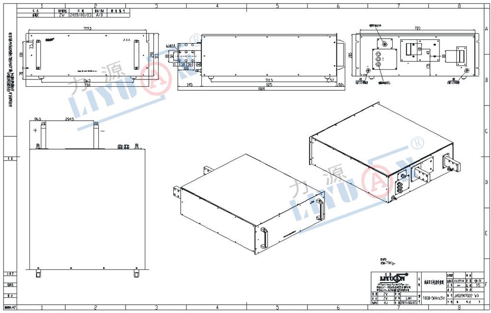 Main Structure of 7V 5000A Electrolytic Copper Foil Rectifier Power Supply